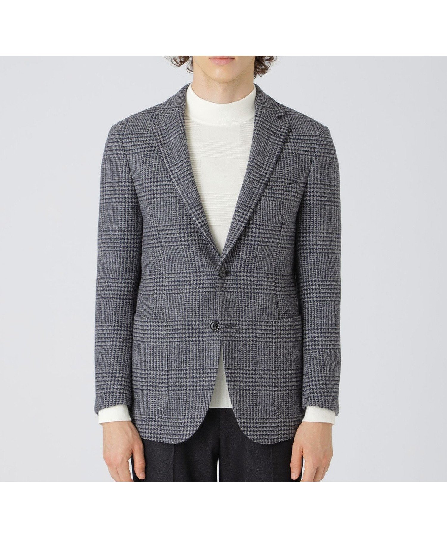 【その他のブランド/Other】の【一部店舗限定】ブリティッシュウールグレンチェックジャケット 人気、トレンドファッション・服の通販 founy(ファニー) 　ファッション　Fashion　メンズファッション　Fashion for Men　ジャケット　Jacket, Outerwear　チェック　Check, Plaid, Tartan　パッチ　Patch, Appliqué　ポケット　Pocket, Pocket Detail　エレガント 上品　Elegant　別注　Limited Edition, Custom Order　 other-1|ID: prp329100004686191 ipo3291000000033840003