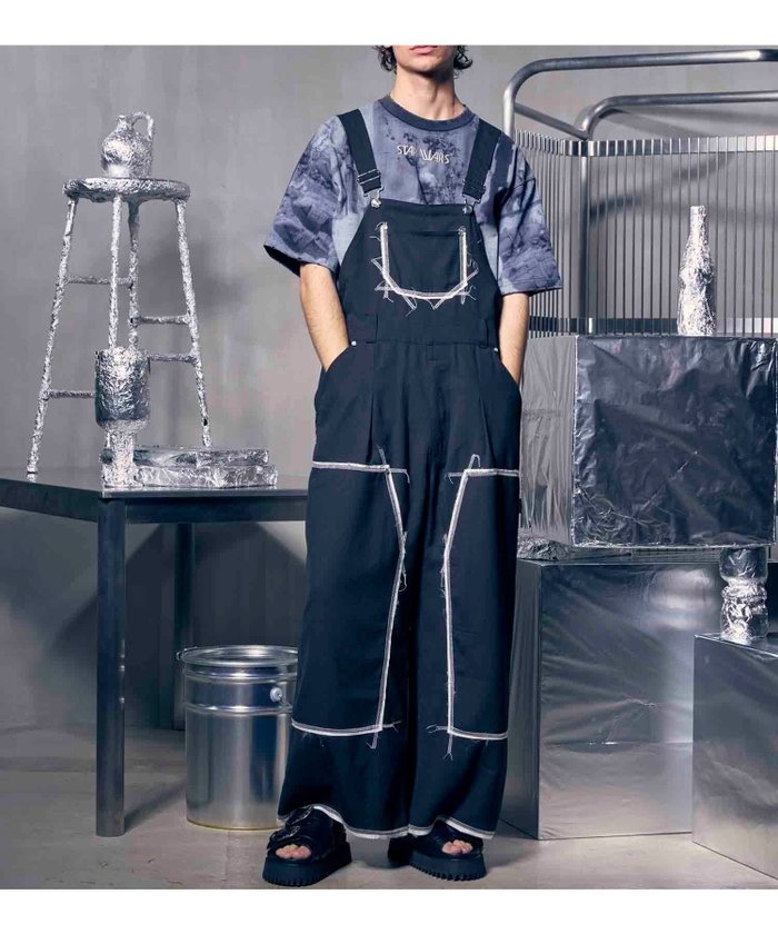 【メゾンスペシャル/MAISON SPECIAL / MEN】のCut Off Stitch Design Overall インテリア・キッズ・メンズ・レディースファッション・服の通販 founy(ファニー) https://founy.com/ ファッション Fashion メンズファッション Fashion for Men ショルダー Shoulder, Shoulder Strap ドロップ Drop Shoulder, Dropped Style ランダム Random, Irregular |ID: prp329100004686201 ipo3291000000033840047