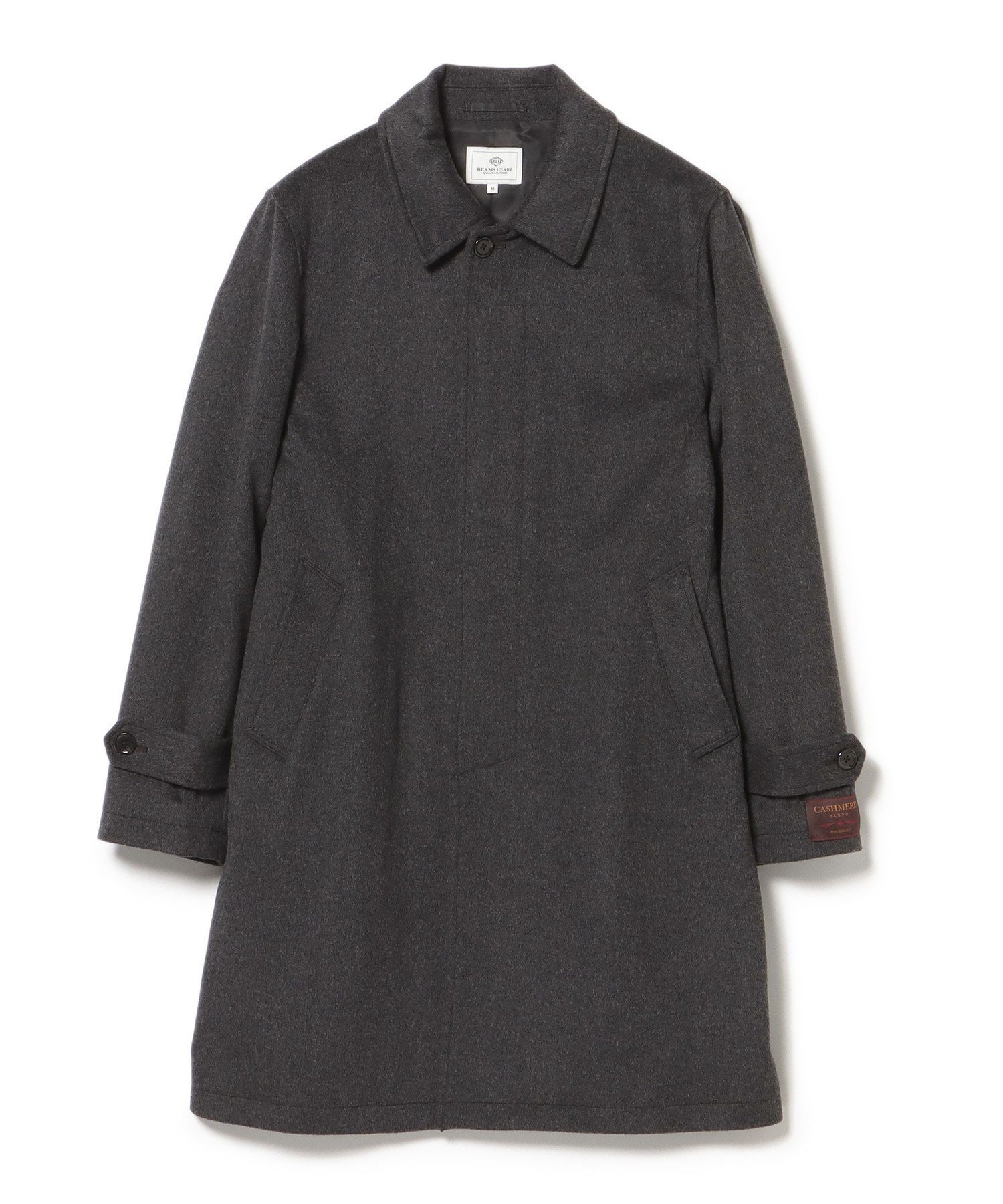 【その他のブランド/Other】のウールメルトン ステンカラーコート 24FW(S~XL) インテリア・キッズ・メンズ・レディースファッション・服の通販 founy(ファニー) 　ファッション　Fashion　メンズファッション　Fashion for Men　エアリー　Airy Texture　クラシカル　Classical, Vintage-Inspired　ジャケット　Jacket, Outerwear　スタンダード　Standard, Basic　パターン　Pattern, Design Print　フィット　Fit, Slim Fit　ベーシック　Basic, Essential　メルトン　Melton, Heavy Wool　モダン　Modern, Contemporary　リラックス　Relax, Relaxed Fit　A/W・秋冬　Autumn/Winter　エレガント 上品　Elegant　ビジネス 仕事 通勤　Business / Work / Commuting　CHARCOAL GREY|ID: prp329100004686205 ipo3291000000033840063