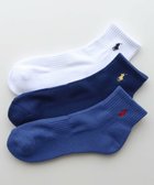【ナイガイ/NAIGAI / MEN】の【3足セット】 足底パイル アーチサポート ワンポイント ショートソックス 09.シロ・ブルー・薄紺|ID: prp329100004686207 ipo3291000000033840079