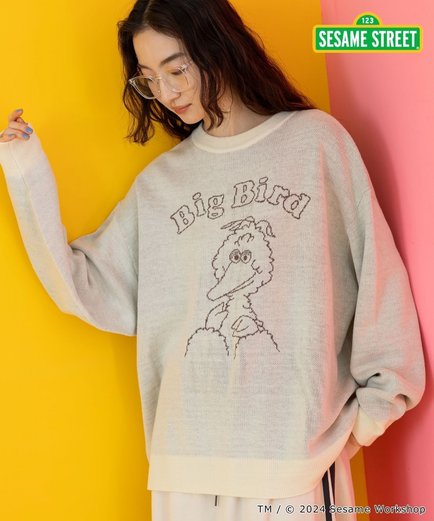 【ニコアンド/niko and】の【SESAME STREET(セサミストリート)】コラボ ニットプルオーバー インテリア・キッズ・メンズ・レディースファッション・服の通販 founy(ファニー) 　ファッション　Fashion　レディースファッション　Fashion for Women　トップス・カットソー　Cut & Sew Tops　ニット　Knit Tops & Sweaters　カジュアルプルオーバー・ニットトップス　Pullovers & Knit Tops / Casual Pullovers　おすすめ　Recommended / Our Picks　キャラクター　Character, Licensed Characters　コラボ　Collaboration, Collab　ジャカード／ジャガード　Jacquard, Woven Pattern　タートル　Turtleneck, Turtle Collar　リラックス　Relax, Relaxed Fit　ロング　Long, Long-Length　ワイド　Wide, Wide Fit　人気　Popular, Best Seller　オフホワイト11|ID: prp329100004686221 ipo3291000000033840138