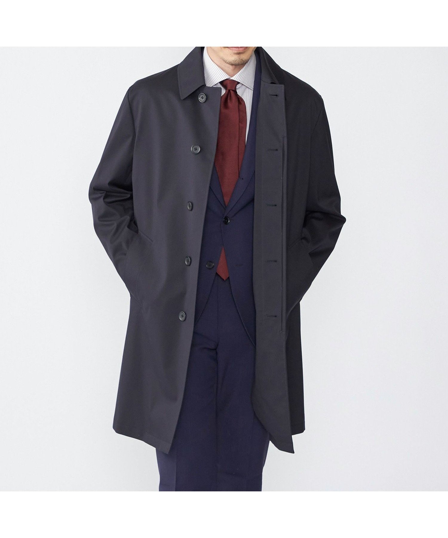 【シップス/SHIPS / MEN】のSHIPS コットン コート (パッカブルライナー付き) インテリア・キッズ・メンズ・レディースファッション・服の通販 founy(ファニー) 　ファッション　Fashion　メンズファッション　Fashion for Men　なめらか　Smooth, Silky Texture　コンパクト　Compact, Small Size　ストレッチ　Stretch, Stretchy Fabric　ライナー　Liner, Inner Layer　旅行　Travel　防寒　Cold Protection, Winter-Ready　ネイビー|ID: prp329100004686229 ipo3291000000033840180