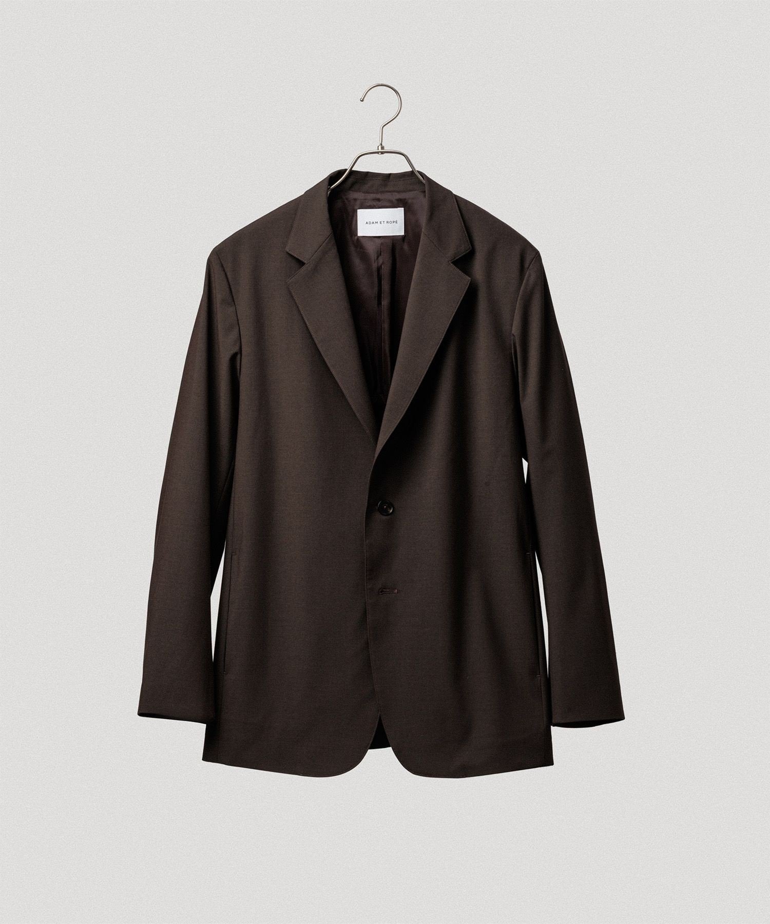 【アダムエロペ /ADAM ET ROPE' / MEN】の【DELEGANT】コンフォート テーラードジャケット / セットアップ対応 インテリア・キッズ・メンズ・レディースファッション・服の通販 founy(ファニー) 　ファッション　Fashion　メンズファッション　Fashion for Men　セットアップ　Matching Sets　カーディガン　Cardigan, Knitwear　クラシック　Classic, Timeless Style　ショルダー　Shoulder, Shoulder Strap　ジャケット　Jacket, Outerwear　スラックス　Slacks, Dress Pants　セットアップ　Set-Up, Coordinated Outfit　ドロップ　Drop Shoulder, Dropped Style　ボックス　Boxy, Box Shape　ポケット　Pocket, Pocket Detail　ミックス　Mix, Mixed Style　モダン　Modern, Contemporary　ワイド　Wide, Wide Fit　エレガント 上品　Elegant　ダークブラウン(20)|ID: prp329100004686230 ipo3291000000033840187