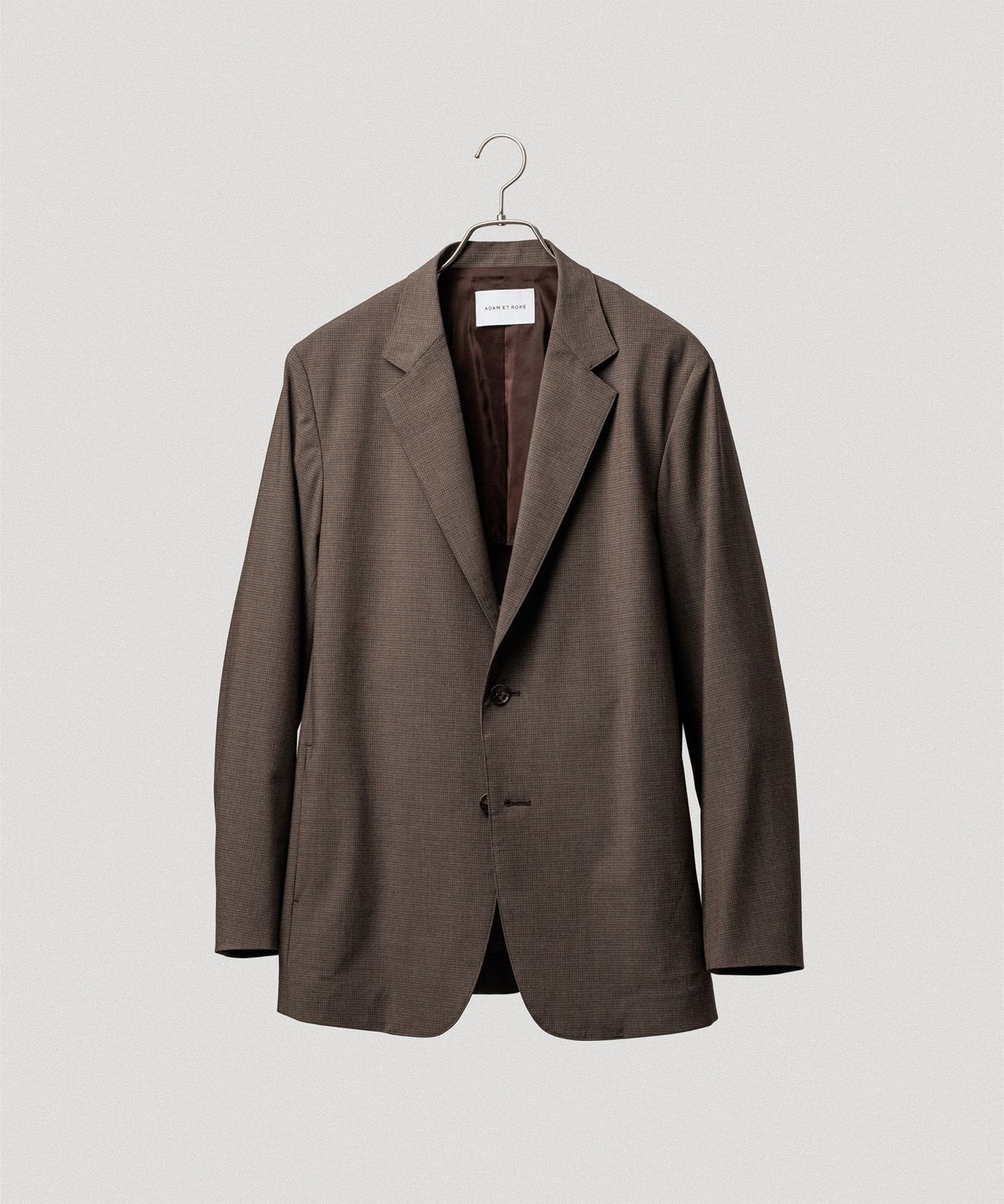 【アダムエロペ /ADAM ET ROPE' / MEN】の【DELEGANT】コンフォート テーラードジャケット / セットアップ対応 インテリア・キッズ・メンズ・レディースファッション・服の通販 founy(ファニー) 　ファッション　Fashion　メンズファッション　Fashion for Men　セットアップ　Matching Sets　カーディガン　Cardigan, Knitwear　クラシック　Classic, Timeless Style　ショルダー　Shoulder, Shoulder Strap　ジャケット　Jacket, Outerwear　スラックス　Slacks, Dress Pants　セットアップ　Set-Up, Coordinated Outfit　ドロップ　Drop Shoulder, Dropped Style　ボックス　Boxy, Box Shape　ポケット　Pocket, Pocket Detail　ミックス　Mix, Mixed Style　モダン　Modern, Contemporary　ワイド　Wide, Wide Fit　エレガント 上品　Elegant　ブラウン系(24)|ID: prp329100004686230 ipo3291000000033840188