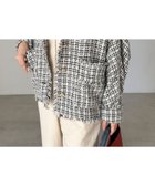 【ドゥ アルシーヴ/Doux archives】のドルマンスリーブツイードノーカラージャケット WHITE/BLACK|ID: prp329100004686960 ipo3291000000033910979