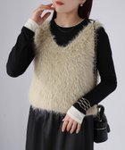 【リベリー/Riberry】の前後2WAYシャギーニットベスト ベージュ|ID: prp329100004686969 ipo3291000000034516478