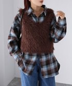 【リベリー/Riberry】の前後2WAYシャギーニットベスト ブラウン|ID: prp329100004686969 ipo3291000000034516480