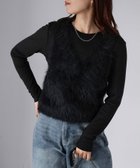 【リベリー/Riberry】の前後2WAYシャギーニットベスト ブラック|ID: prp329100004686969 ipo3291000000034516485