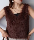 【リベリー/Riberry】の前後2WAYシャギーニットベスト ブラウン|ID: prp329100004686969 ipo3291000000034768891