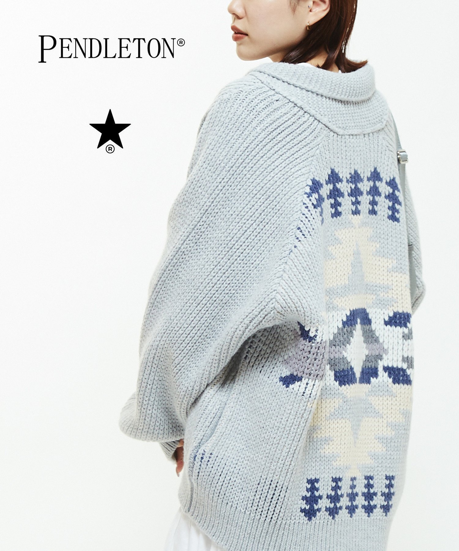 【コンバーストウキョウ/CONVERSE TOKYO】の【PENDLETON】LOWGAGE COWICHAN SWEATER インテリア・キッズ・メンズ・レディースファッション・服の通販 founy(ファニー) 　ファッション　Fashion　レディースファッション　Fashion for Women　トップス・カットソー　Cut & Sew Tops　レディースパーカー・カジュアルフーディー　Casual Hoodies & Sweatshirts　スウェット・クルーネックトップス　Sweatshirts & Crewnecks / Relaxed Fit Sweat Tops　アクリル　Acrylic Material　ヴィンテージ　Vintage Style　グラフィック　Graphic, Graphic Design　ミックス　Mix, Mixed Style　冬　Winter / This Winter　杢グレー|ID: prp329100004687001 ipo3291000000033844834