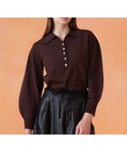 【アナイ/ANAYI】のプレーティングポロプルオーバー brown|ID: prp329100004687024 ipo3291000000033844998
