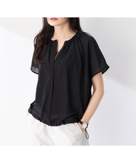 【エーシーデザインバイアルファキュービック/A/C DESIGN BY ALPHACUBIC】のシアードロストブルゾン 人気、トレンドファッション・服の通販 founy(ファニー) ファッション Fashion レディースファッション Fashion for Women アウター Coat / Outerwear Collection ブルゾンジャケット・スポーティアウター Blouson Jackets ギャザー Gathered, Ruffled ドローストリング Drawstring, Pull Cord |ID:prp329100004687056
