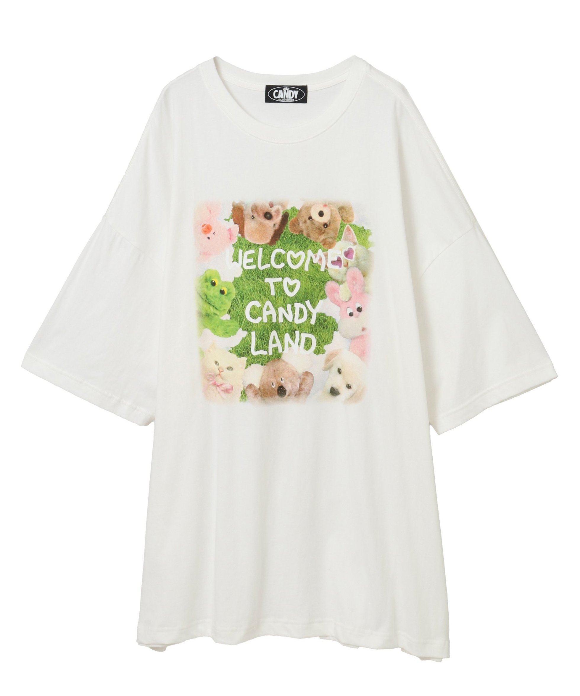 【キャンディストリッパー/Candy Stripper】のCANDY LAND BIG BIG TEE 人気、トレンドファッション・服の通販 founy(ファニー) 　ファッション　Fashion　レディースファッション　Fashion for Women　グラフィック　Graphic, Graphic Design　ルーズ　Loose, Oversized　 other-1|ID: prp329100004687088 ipo3291000000033845498