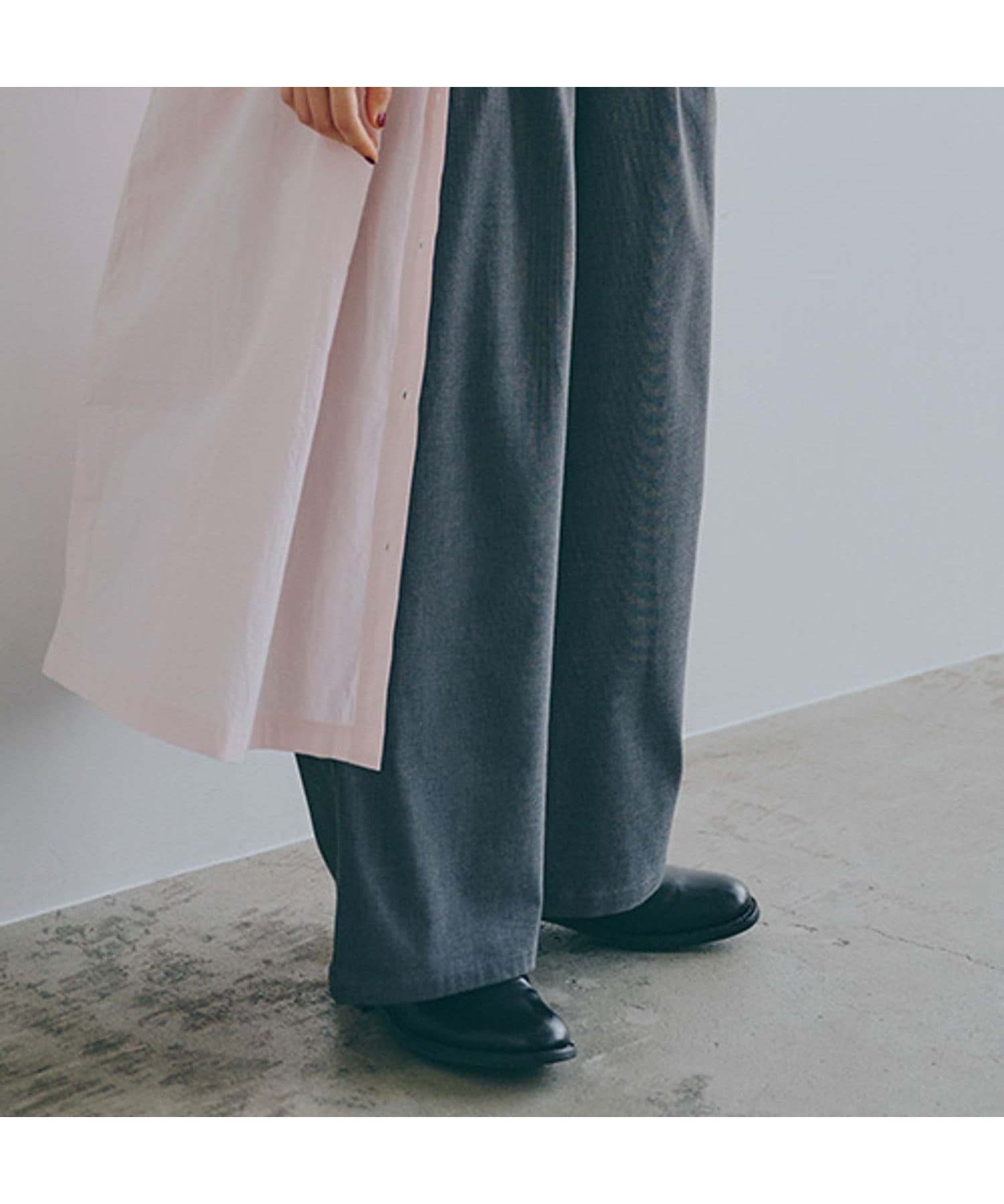 【スタディオ クリップ/studio CLIP】のストレートイージーパンツ プチ・プラスサイズあり インテリア・キッズ・メンズ・レディースファッション・服の通販 founy(ファニー) 　ファッション　Fashion　レディースファッション　Fashion for Women　パンツ　Pants & Trousers　おすすめ　Recommended / Our Picks　ストレート　Straight, Straight Cut　チェック　Check, Plaid, Tartan　フラット　Flat, Flat Shoes　ボトム　Bottoms, Lower Wear　マニッシュ　Mannish, Boyish　エレガント 上品　Elegant　定番　Standard, Basic Item　無地　Plain, Solid Color　グレーチェック02|ID: prp329100004687096 ipo3291000000034597233