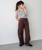 【キャナルジーン/CANAL JEAN】のCALL MY NAME コットンカーブパンツ 人気、トレンドファッション・服の通販 founy(ファニー) ファッション Fashion レディースファッション Fashion for Women パンツ Pants & Trousers コンパクト Compact, Small Size シンプル Simple, Minimal ストレッチ Stretch, Stretchy Fabric バランス Balance, Style Balance ポケット Pocket, Pocket Detail thumbnail ブラウン|ID: prp329100004687104 ipo3291000000033845646
