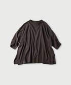 【フォーティファイブ アール/45R】の天竺のビッグスリットTシャツ 人気、トレンドファッション・服の通販 founy(ファニー) ファッション Fashion レディースファッション Fashion for Women トップス・カットソー Cut & Sew Tops シャツ・ブラウス・オフィスカジュアル Elegant Blouses & Button-Ups ロングTシャツ・Tシャツ Longline T-Shirts & Tees なめらか Smooth, Silky Texture スリット Slit, Slit Detail ビッグ Big, Oversized エレガント 上品 Elegant thumbnail こげ茶|ID: prp329100004687126 ipo3291000000033845826