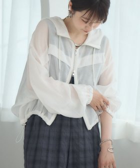 【レトロガール/RETRO GIRL】のシアーダブルZIPフーディー 人気、トレンドファッション・服の通販 founy(ファニー) ファッション Fashion レディースファッション Fashion for Women おすすめ Recommended / Our Picks イエロー Yellow インナー Innerwear シアー Sheer, See-Through トレンド Trend, Trending Now ベーシック Basic, Essential 夏 Summer 羽織 Haori, Light Jacket |ID:prp329100004687176