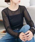 【ディスコート/Discoat】の【WEB限定】ドットチュールプルオーバー ブラック|ID: prp329100004687194 ipo3291000000033846317