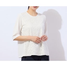 【ミゼール/MISSEL】の【洗える・日本製】ミニフラワー刺繍カットソー 人気、トレンドファッション・服の通販 founy(ファニー) ファッション Fashion レディースファッション Fashion for Women トップス・カットソー Cut & Sew Tops カットソー・ベーシックTシャツ Cut-and-Sewn Tops / Stretch Tees & Basics おすすめ Recommended / Our Picks インナー Innerwear カットソー Cut and Sewn Top カーディガン Cardigan, Knitwear ギャザー Gathered, Ruffled ジャケット Jacket, Outerwear フラワー Flower, Floral 日本製 Made In Japan 洗える Machine Washable |ID:prp329100004687205