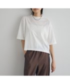 【ガレージ オブ グッド クロージング/GARAGE OF GOOD CLOTHING】の【日本製】モックネック6分袖プルオーバー ホワイト|ID: prp329100004687214 ipo3291000000033846417