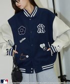 【フリークスストア/FREAK'S STORE】のMLB×MARY QUANT PATCH STUDIUM JACKET/パッチスタジアムジャケット /マリークワント 25AW 人気、トレンドファッション・服の通販 founy(ファニー) ファッション Fashion レディースファッション Fashion for Women アウター Coat / Outerwear Collection レディースジャケット・軽アウター Jackets クラシカル Classical, Vintage-Inspired コラボ Collaboration, Collab コレクション Collection, Seasonal Line スペシャル Special, Limited Edition スリーブ Sleeve, Long Sleeve / Short Sleeve トレンド Trend, Trending Now ミニスカート Mini Skirt, Short Skirt モチーフ Motif, Design Theme リアル Real, Realistic ロンドン London Style, British Inspired A/W・秋冬 Autumn/Winter 冬 Winter / This Winter 2025年 2025 2025-2026秋冬・A/W Autumn/Winter 2025–26 AW25–26 thumbnail ネイビー|ID: prp329100004687216 ipo3291000000034789635