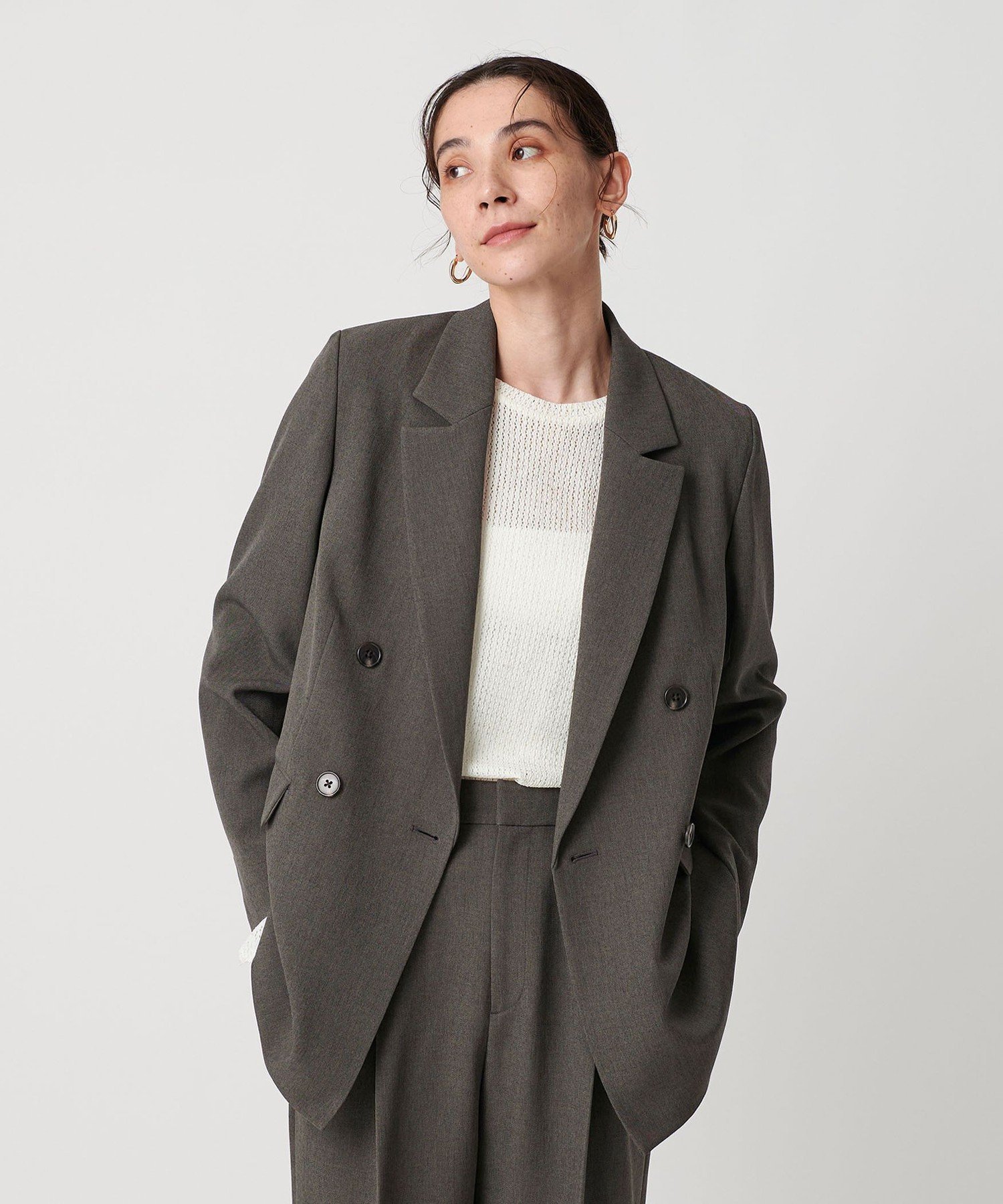 【ビューティ&ユース ユナイテッドアローズ/BEAUTY&YOUTH / UNITED ARROWS】のポリエステルブレンド ダブルジャケット インテリア・キッズ・メンズ・レディースファッション・服の通販 founy(ファニー) ファッション Fashion レディースファッション Fashion for Women アウター Coat / Outerwear Collection レディースジャケット・軽アウター Jackets インナー Innerwear ウォーム Warm Fabric 春 Spring ジャケット Jacket, Outerwear スニーカー Sneakers, Trainers セットアップ Set-Up, Coordinated Outfit ダブル Double, Double-Breasted デニム Denim, Jeans Material 人気 Popular, Best Seller バランス Balance, Style Balance マキシ Maxi, Full Length ワイド Wide, Wide Fit A/W・秋冬 Autumn/Winter S/S・春夏 SS, Spring/Summer, Warm Season おすすめ Recommended / Our Picks 夏 Summer エレガント 上品 Elegant ビジネス 仕事 通勤 Business / Work / Commuting MD.GRAY|ID: prp329100004687228 ipo3291000000034456310