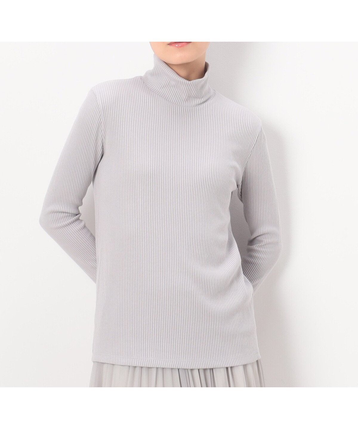 【コムサ/COMME CA】のラグウォームリブニット ハイネックプルオーバー インテリア・キッズ・メンズ・レディースファッション・服の通販 founy(ファニー) 　ファッション　Fashion　レディースファッション　Fashion for Women　トップス・カットソー　Cut & Sew Tops　ニット　Knit Tops & Sweaters　カジュアルプルオーバー・ニットトップス　Pullovers & Knit Tops / Casual Pullovers　インナー　Innerwear　コンパクト　Compact, Small Size　ジャケット　Jacket, Outerwear　ストレッチ　Stretch, Stretchy Fabric　タートルネック　Turtleneck, High Neck　ハイネック　High Neck, Mock Neck　ベーシック　Basic, Essential　A/W・秋冬　Autumn/Winter　03:ライトグレー|ID: prp329100004687239 ipo3291000000033846598