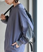 【アールピーエス/rps】の袖布帛切替裏毛チュニック グレイッシュブルー|ID: prp329100004687275 ipo3291000000033846947