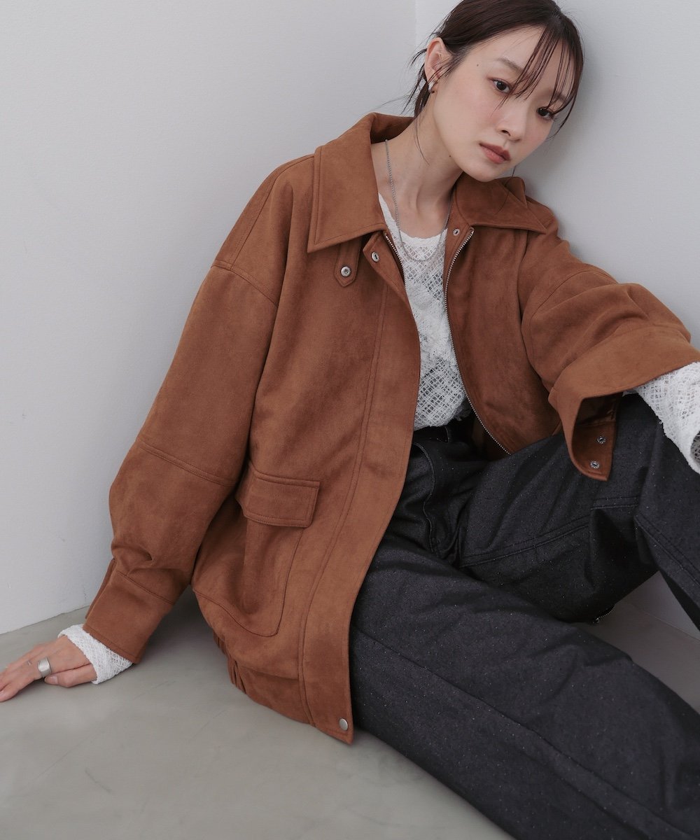 【バブ ブージュルード/Bab Bou Jeloud】の2WAYオーバーブルゾンジャケット インテリア・キッズ・メンズ・レディースファッション・服の通販 founy(ファニー) 　ファッション　Fashion　レディースファッション　Fashion for Women　アウター　Coat / Outerwear Collection　レディースジャケット・軽アウター　Jackets　ブルゾンジャケット・スポーティアウター　Blouson Jackets　おすすめ　Recommended / Our Picks　ジップ　Zip, Zipper　ジャケット　Jacket, Outerwear　フェミニン　Feminine, Girly　ブルゾン　Blouson, Bomber Jacket　ポケット　Pocket, Pocket Detail　ミドル　Middle Length, Mid Height　ワイド　Wide, Wide Fit　ビジネス 仕事 通勤　Business / Work / Commuting　定番　Standard, Basic Item　A/W・秋冬　Autumn/Winter　CAMEL|ID: prp329100004687281 ipo3291000000033847015