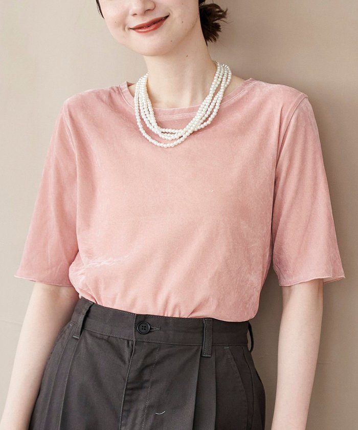 【コーエン/COEN】のシアーベロアハーフスリーブTシャツ インテリア・キッズ・メンズ・レディースファッション・服の通販 founy(ファニー) https://founy.com/ ファッション Fashion レディースファッション Fashion for Women トップス・カットソー Cut & Sew Tops シャツ・ブラウス・オフィスカジュアル Elegant Blouses & Button-Ups ロングTシャツ・Tシャツ Longline T-Shirts & Tees ベロアトップス Velour Tops / Velvet-Look Items インナー Innerwear カットソー Cut and Sewn Top シアー Sheer, See-Through シンプル Simple, Minimal トレンド Trend, Trending Now ベロア Velour, Soft Velvet 半袖 Short Sleeve, Half Sleeve おすすめ Recommended / Our Picks |ID: prp329100004687287 ipo3291000000033975249