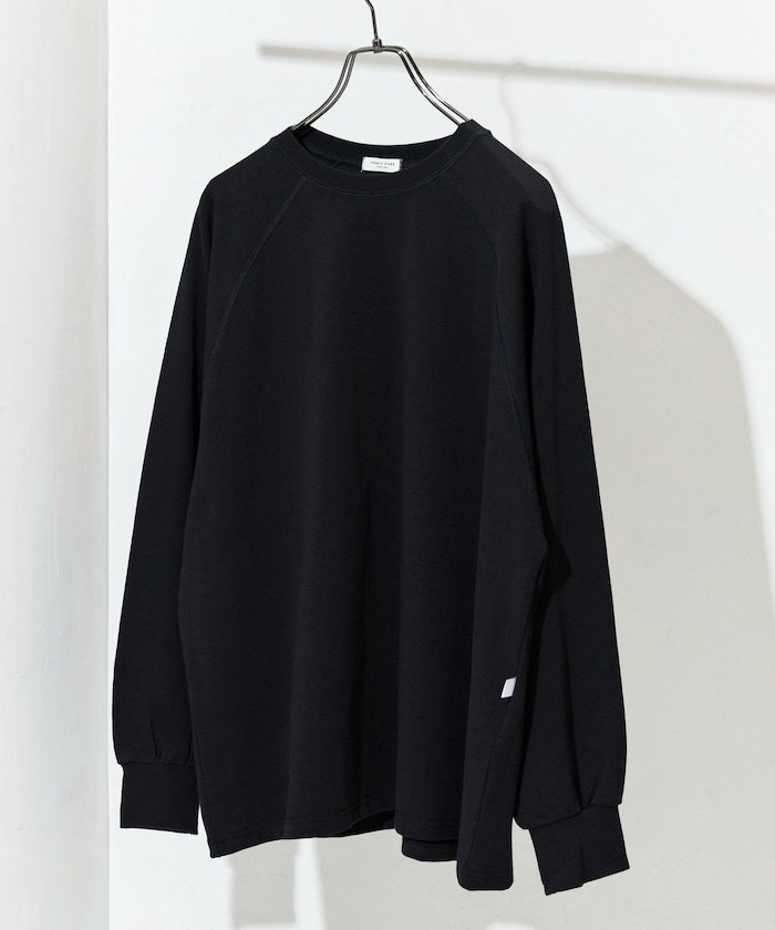 【フリークスストア/FREAK'S STORE】のUSA コットン ラグラン ロングスリーブ Tシャツ【限定展開】 25AW インテリア・キッズ・メンズ・レディースファッション・服の通販 founy(ファニー) 　ファッション　Fashion　レディースファッション　Fashion for Women　トップス・カットソー　Cut & Sew Tops　シャツ・ブラウス・オフィスカジュアル　Elegant Blouses & Button-Ups　ロングTシャツ・Tシャツ　Longline T-Shirts & Tees　コーデュロイ　Corduroy, Cord Fabric　サテン　Satin, Glossy Fabric　シンプル　Simple, Minimal　ストライプ　Stripe, Striped Pattern　スラックス　Slacks, Dress Pants　スリーブ　Sleeve, Long Sleeve / Short Sleeve　デニム　Denim, Jeans Material　トレンド　Trend, Trending Now　パターン　Pattern, Design Print　ベロア　Velour, Soft Velvet　ベーシック　Basic, Essential　ボトム　Bottoms, Lower Wear　ボーダー　Border, Stripe　ミックス　Mix, Mixed Style　無地　Plain, Solid Color　リラックス　Relax, Relaxed Fit　ロング　Long, Long-Length　A/W・秋冬　Autumn/Winter　冬　Winter / This Winter　おすすめ　Recommended / Our Picks　2025年　2025　2025-2026秋冬・A/W　Autumn/Winter 2025–26 AW25–26　ブラック|ID: prp329100004687302 ipo3291000000034064542