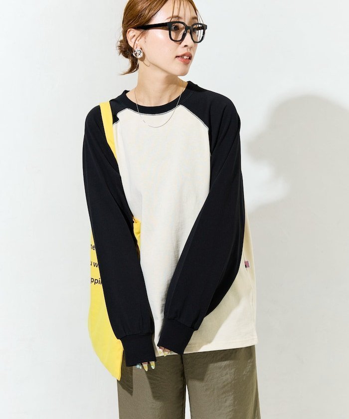 【フリークスストア/FREAK'S STORE】のUSA コットン ラグラン ロングスリーブ Tシャツ【限定展開】 25AW インテリア・キッズ・メンズ・レディースファッション・服の通販 founy(ファニー) 　ファッション　Fashion　レディースファッション　Fashion for Women　トップス・カットソー　Cut & Sew Tops　シャツ・ブラウス・オフィスカジュアル　Elegant Blouses & Button-Ups　ロングTシャツ・Tシャツ　Longline T-Shirts & Tees　コーデュロイ　Corduroy, Cord Fabric　サテン　Satin, Glossy Fabric　シンプル　Simple, Minimal　ストライプ　Stripe, Striped Pattern　スラックス　Slacks, Dress Pants　スリーブ　Sleeve, Long Sleeve / Short Sleeve　デニム　Denim, Jeans Material　トレンド　Trend, Trending Now　パターン　Pattern, Design Print　ベロア　Velour, Soft Velvet　ベーシック　Basic, Essential　ボトム　Bottoms, Lower Wear　ボーダー　Border, Stripe　ミックス　Mix, Mixed Style　無地　Plain, Solid Color　リラックス　Relax, Relaxed Fit　ロング　Long, Long-Length　A/W・秋冬　Autumn/Winter　冬　Winter / This Winter　おすすめ　Recommended / Our Picks　2025年　2025　2025-2026秋冬・A/W　Autumn/Winter 2025–26 AW25–26　その他/柄1|ID: prp329100004687302 ipo3291000000034064548