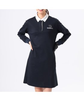【ビームス ゴルフ/BEAMS GOLF】のORANGE LABEL / リスロゴ ストレッチ クレリック 切替 ワンピース 人気、トレンドファッション・服の通販 founy(ファニー) ファッション Fashion レディースファッション Fashion for Women ワンピース Dresses カッティング Cutting Detail 切替 Switching, Contrast Panel ストレッチ Stretch, Stretchy Fabric ドローコード Drawcord, Drawstring Cord 長袖 Long Sleeve, Full Sleeve モチーフ Motif, Design Theme ラウンド Round, Round Neck リラックス Relax, Relaxed Fit ワンポイント One Point, Statement Accent エレガント 上品 Elegant ゴルフ Golf |ID:prp329100004687320