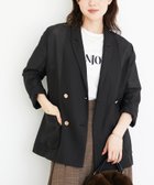 【ルクールブラン/le.coeur blanc】のメッシュダブルブレストジャケット ブラック|ID: prp329100004687321 ipo3291000000033893209