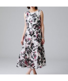 【アンタイトル/UNTITLED】の【シアー/エレガント/花柄/夏ワンピ】ペイントフラワーワンピース 人気、トレンドファッション・服の通販 founy(ファニー) ファッション Fashion レディースファッション Fashion for Women ワンピース Dresses おすすめ Recommended / Our Picks エレガント 上品 Elegant カーディガン Cardigan, Knitwear シアー Sheer, See-Through ノースリーブ Sleeveless, No-Sleeve フィット Fit, Slim Fit フラワー Flower, Floral プリント Print, Printed Pattern ポケット Pocket, Pocket Detail 夏 Summer |ID:prp329100004687353