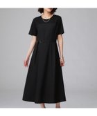 【アンタイトル/UNTITLED】の【きれいめカジュアル/セミフレア】異素材ドッキングワンピース 人気、トレンドファッション・服の通販 founy(ファニー) ファッション Fashion レディースファッション Fashion for Women ワンピース Dresses おすすめ Recommended / Our Picks ドッキング Docking, Mixed Material フレア Flare, Flared ポケット Pocket, Pocket Detail 軽量 Lightweight, Ultra Light thumbnail ブラック|ID: prp329100004687355 ipo3291000000033847573