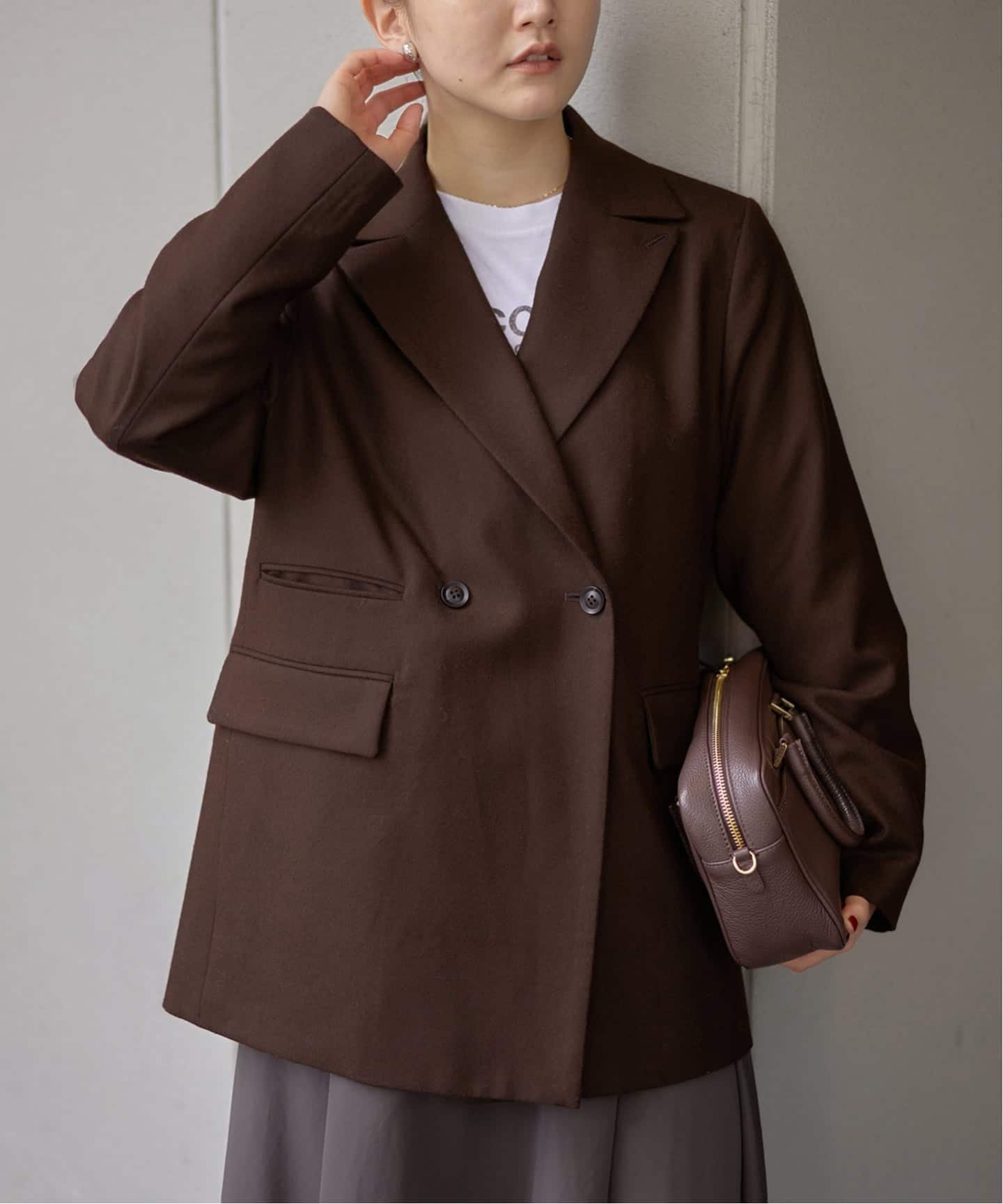 【イエナ/IENA】のフラノジャケット インテリア・キッズ・メンズ・レディースファッション・服の通販 founy(ファニー) 　ファッション　Fashion　レディースファッション　Fashion for Women　アウター　Coat / Outerwear Collection　レディースジャケット・軽アウター　Jackets　2025年　2025　2025-2026秋冬・A/W　Autumn/Winter 2025–26 AW25–26　おすすめ　Recommended / Our Picks　ジャケット　Jacket, Outerwear　ブローチ　Brooch, Pin Brooch　リボン　Ribbon, Bow　ブラウン|ID: prp329100004687367 ipo3291000000034183927