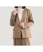 【デミルクス ビームス/Demi-Luxe BEAMS】のポリエステル ウール ラペルレス ジャケット 人気、トレンドファッション・服の通販 founy(ファニー) ファッション Fashion レディースファッション Fashion for Women アウター Coat / Outerwear Collection レディースジャケット・軽アウター Jackets インナー Innerwear ジャケット Jacket, Outerwear セットアップ Set-Up, Coordinated Outfit ツイル Twist, Twisted Detail ハイネック High Neck, Mock Neck バランス Balance, Style Balance フロント Front, Front Design thumbnail BEIGE|ID: prp329100004687372 ipo3291000000033847695