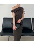 【スナイデル/SNIDEL】のドレープカットワンピース BRW[058]|ID:prp329100004687377