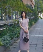【プロポーション ボディドレッシング/PROPORTION BODY DRESSING】のアシメカットワンピース ピンク|ID: prp329100004687384 ipo3291000000033900056