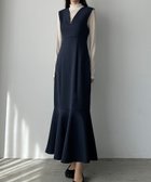 【ジュノア/JUNOAH】のLouere 深Vネックツイードマーメイドジャンパースカート ネイビー|ID: prp329100004687402 ipo3291000000034455907