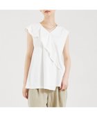 【カリテ/qualite】のアシメフレアカットソー ホワイト|ID: prp329100004687412 ipo3291000000033848012