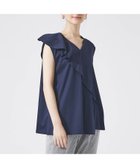 【カリテ/qualite】のアシメフレアカットソー ネイビー|ID: prp329100004687412 ipo3291000000033848013
