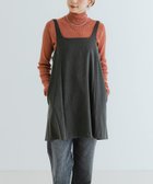 【アーバンリサーチ/URBAN RESEARCH】のスクエアネックミニジャンパーワンピース CHARCOAL|ID: prp329100004687413 ipo3291000000033955470