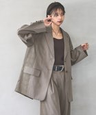 【ページボーイ/PAGEBOY】の【2サイズ展開/セットアップ対応】チェックMIXジャケット【WEB先行 】 ダークブラウン58|ID: prp329100004687422 ipo3291000000033898421