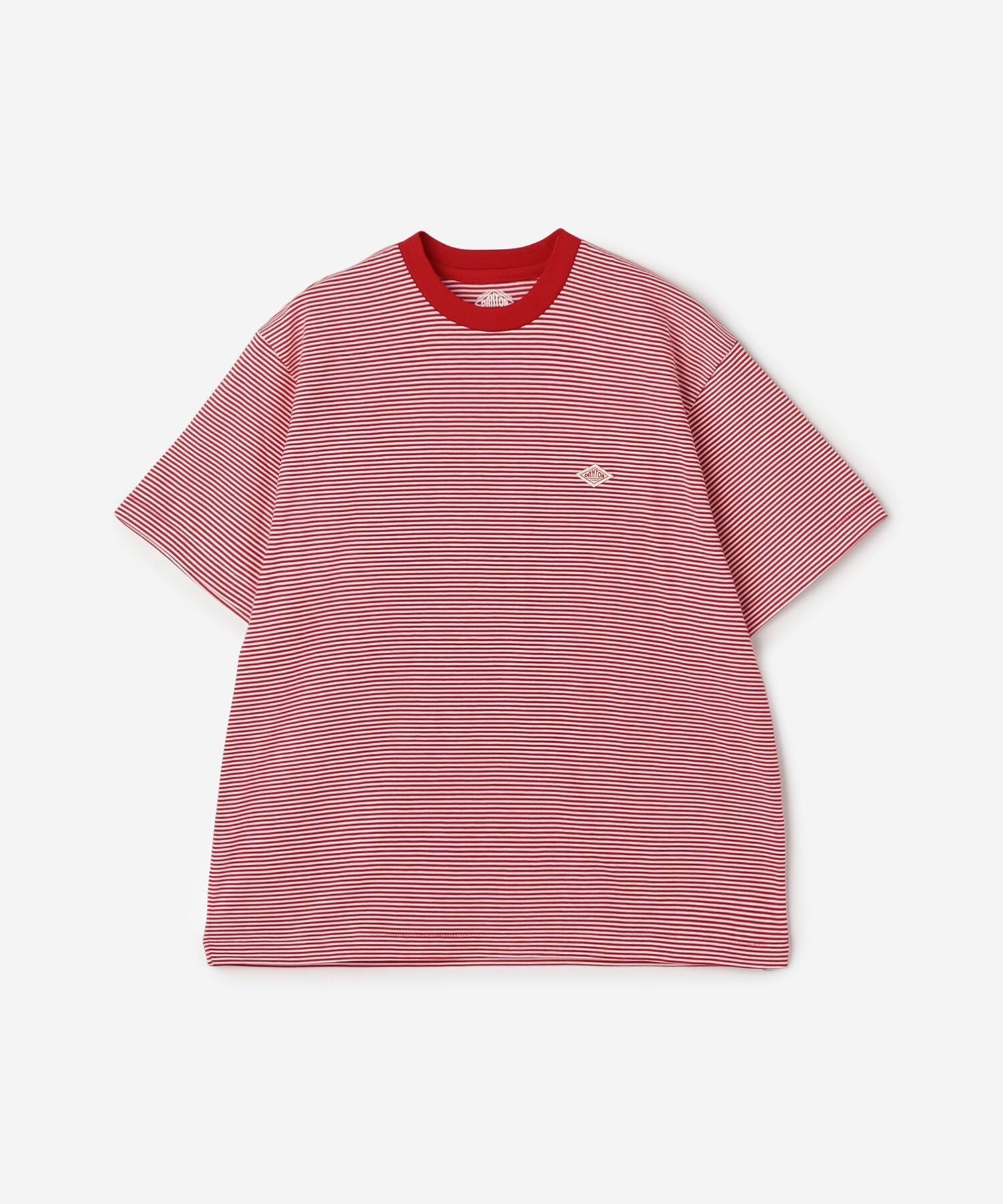 【ビショップ/Bshop】のクルーネックTシャツ STRIPE WOMEN インテリア・キッズ・メンズ・レディースファッション・服の通販 founy(ファニー) 　ファッション　Fashion　レディースファッション　Fashion for Women　トップス・カットソー　Cut & Sew Tops　シャツ・ブラウス・オフィスカジュアル　Elegant Blouses & Button-Ups　ロングTシャツ・Tシャツ　Longline T-Shirts & Tees　なめらか　Smooth, Silky Texture　インナー　Innerwear　カットソー　Cut and Sewn Top　シンプル　Simple, Minimal　RED系1|ID: prp329100004687423 ipo3291000000033848126