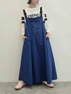 【サマンサモスモス/Samansa Mos2】のコットンナイロンハーフジップジャンパースカート 人気、トレンドファッション・服の通販 founy(ファニー) ファッション Fashion レディースファッション Fashion for Women スカート Skirts フロント Front, Front Design thumbnail ブルー|ID: prp329100004687446 ipo3291000000033848396