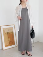 【ディスコート/Discoat】の【新色追加!/ベストセラー】マキシキャミワンピース《WEB限定》 グレー|ID: prp329100004687447 ipo3291000000034051378