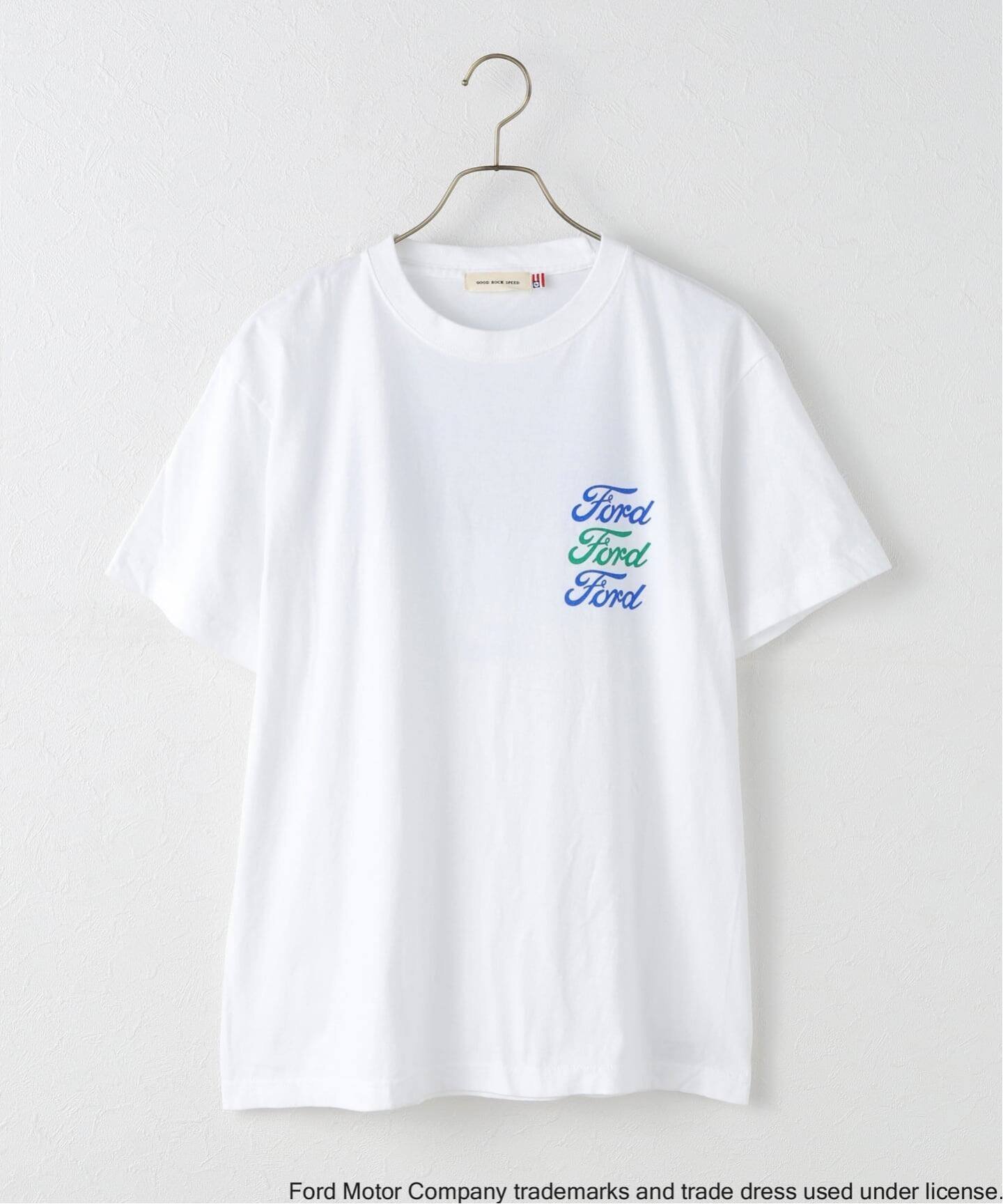 【プラージュ/Plage】のFORD Tシャツ インテリア・キッズ・メンズ・レディースファッション・服の通販 founy(ファニー) 　ファッション　Fashion　レディースファッション　Fashion for Women　トップス・カットソー　Cut & Sew Tops　シャツ・ブラウス・オフィスカジュアル　Elegant Blouses & Button-Ups　ロングTシャツ・Tシャツ　Longline T-Shirts & Tees　おすすめ　Recommended / Our Picks　アメリカン　American Style　クラシック　Classic, Timeless Style　グラフィック　Graphic, Graphic Design　シンプル　Simple, Minimal　スラックス　Slacks, Dress Pants　デニム　Denim, Jeans Material　フロント　Front, Front Design　プリント　Print, Printed Pattern　ヴィンテージ　Vintage Style　ホワイト|ID: prp329100004687457 ipo3291000000033848499