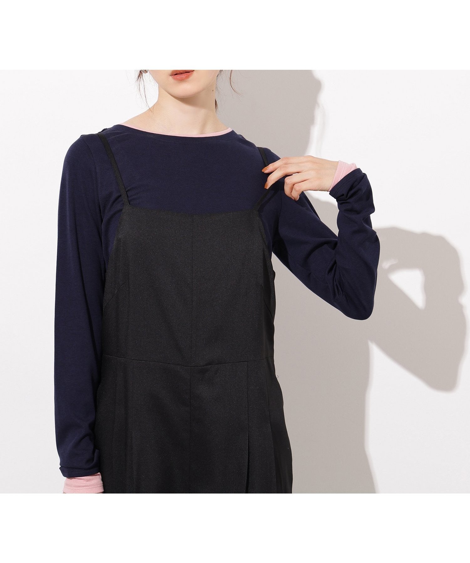 【エヌ ナチュラルビューティーベーシック/N.Natural Beauty basic】のシアーレイヤードトップス インテリア・キッズ・メンズ・レディースファッション・服の通販 founy(ファニー) 　ファッション　Fashion　レディースファッション　Fashion for Women　トップス・カットソー　Cut & Sew Tops　インナー　Innerwear　シアー　Sheer, See-Through　トレンド　Trend, Trending Now　ベーシック　Basic, Essential　春　Spring　秋　Autumn　ネイビー×ピンク|ID: prp329100004687470 ipo3291000000033848616